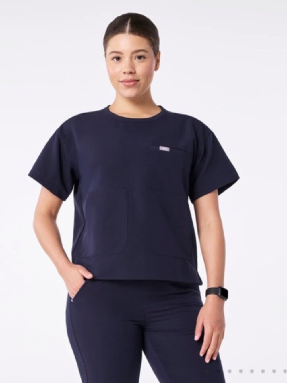 FIGS - Navy Canela Crewneck